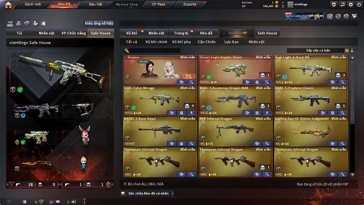 shop acc cf uy tin gia re